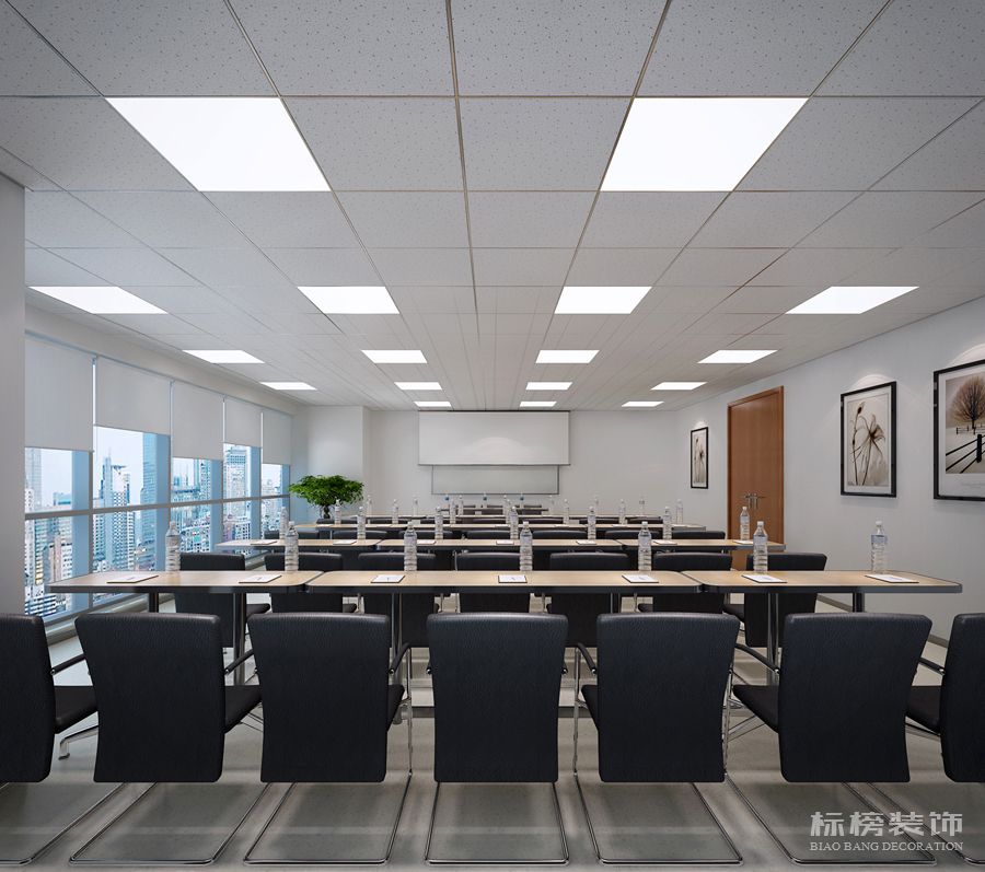 培訓室-深圳創(chuàng)維小額貸款公司辦公室設計效果圖